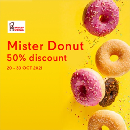 Mister Donut 70% Off!!!